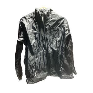 Eddie Bauer Weather Edge Jacket Men Size L Black Full Zip LARGE